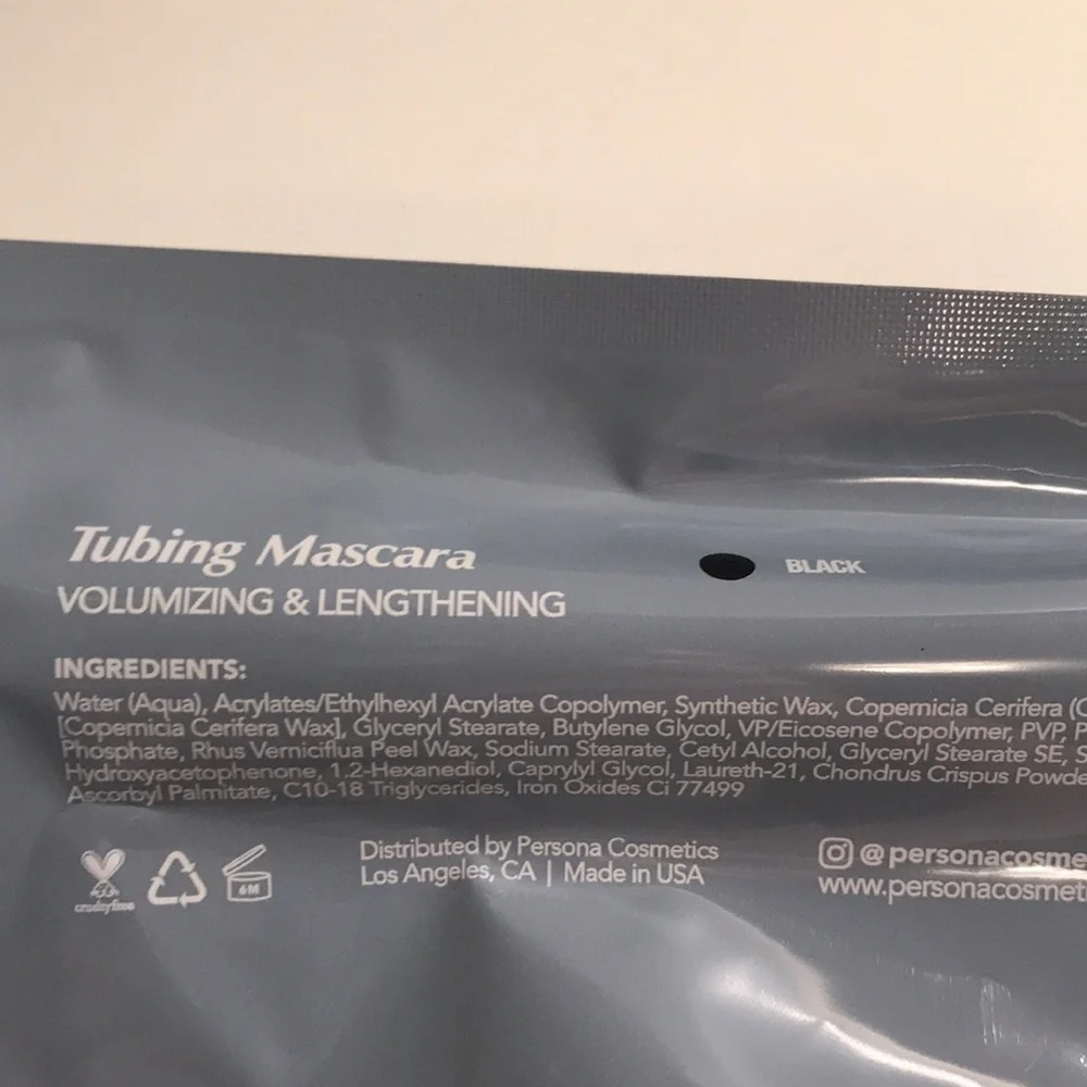 Persona Cosmetics Volumizing Tubing Mascara brand NEW